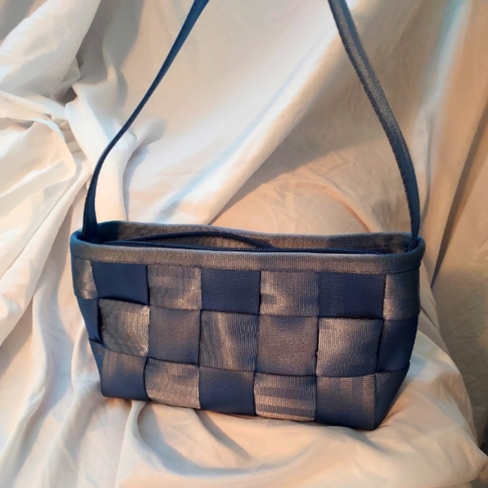 Harvey's Blue Seatbelt Purse